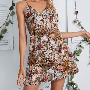 NWT double V-neck Cami dress